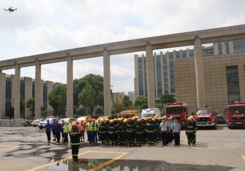 浙江凯发一触即发参与嘉善县消防联合演习活动